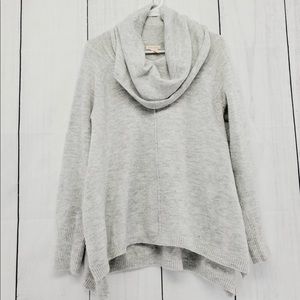 For Thee Cowl Neck Shark Bite Hem Sweater Relaxed Fit Small